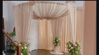 DIY How to Drape Round Canopy [upl. by Rayshell]