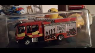 CustomOxford diecast Lancashire fire a rescue service Remembrance livery VOLVO FL pump model [upl. by Ahseenat]