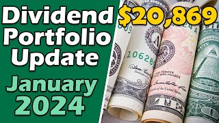 Inside My Dividend Portfolio  Jan 2024 Stocks Purchased and All of the Dividends [upl. by Ansell]