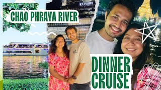 Chao Phraya River  Best DINNER CRUISE in BANGKOK  Cruise in Thailand 🇹🇭 [upl. by Oad]