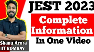 what is Jest exam  JEST 2023 exam complete full information  jest exam kya hai in hindi [upl. by Aivatco400]