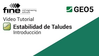 GEO5 Tutoriales Introducción a Estabilidad de Taludes [upl. by Ardnuat]