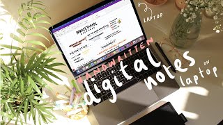 Handwritten notes on your laptop  how to set up a pen tablet for studying beginners video [upl. by Nnylcaj734]