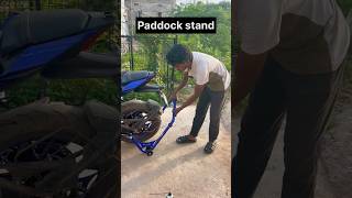 BIKE PADDOCK STANDr15v4 youtubeshorts shorts telugumotovlog kurnool karthikforyouinformative [upl. by Neitsirhc]