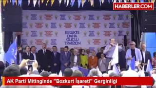 AK Parti Mitinginde Bozkurt İşareti Gerginliği [upl. by Raskin168]