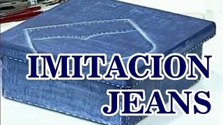 MANUALIDADES IMITACION JEANS [upl. by Eidak]