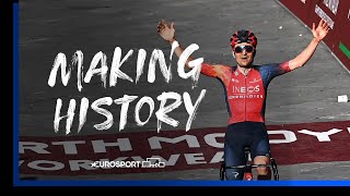 SUPERB Tom Pidcock Creates History  Strade Bianche 2023  Eurosport [upl. by Nitsua]