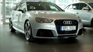 Florett silver Audi RS3 SB 367PS with black optic and carbonfiber inlays walkaround [upl. by Reham339]