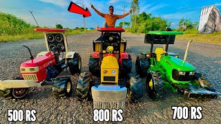 Rc Swaraj 855 Tractor Vs Rc John Deere Vs HMT Tractor Comparison [upl. by Maryanna]