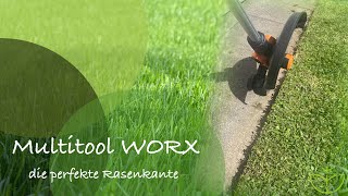 Multitool Worx Rasentrimmer l perfekte Rasenkante schneiden l Teil 12 l nachhaltig Grün [upl. by Ardnued]