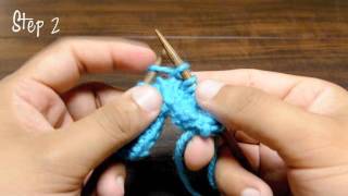 How to Knit the Moss Stitch Increase [upl. by Corb]