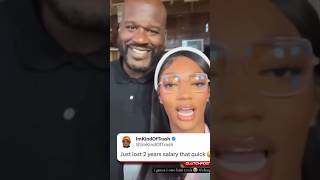 Shaq is too happy to be in the video 😂 shaq reels wnba nba fyp fypシ゚viral basketball [upl. by Drarehs]