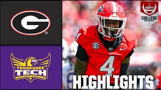 Tennessee Tech Golden Eagles vs Georgia Bulldogs  Full Game Highlights  ESPN College Football [upl. by Carlson586]