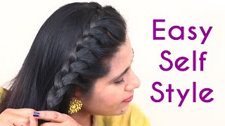 Self Hairstyles for Girls  Hairstyle for Own Hair  Easy Hairstyles  Self Hairstyle Tutorial 👍 [upl. by Aliahkim]