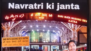 14033Jammu mail subedarganj to shri mata vishno davi katra 🥴😵😲🤦itni janta ku bhid navratri ma 🙌♥️🙌 [upl. by Auhso]