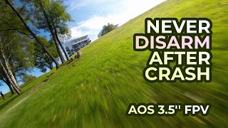 Never disarm after crash xD  iFlight AOS 35inch v5 DJI O3 Air Unit FPV drone [upl. by Gnni]