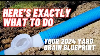 Yard Drainage System Easy DIY Full Tutorial [upl. by Orton435]