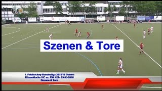 Szenen amp Tore 1BL Feld Damen DHC vs RWK 23 29052016 Hockeyvideosde [upl. by Assilim]