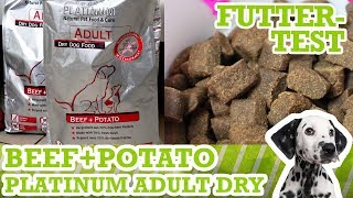 Hundefuttertest Platinum Adult BeefPotato  Inhalt Geruch amp PreisLeistung [upl. by Wilkie898]