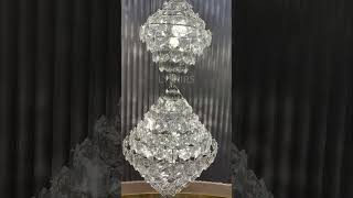 LYFAIRS · Luxury Three Cone Crystal Chandelier for StaircaseFoyerHotel [upl. by Dijam]