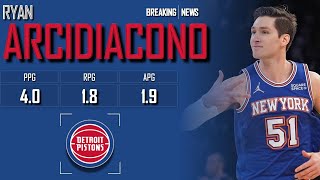 DETROIT PISTONS Ryan Arcidiacono ᴴᴰ [upl. by Conall]