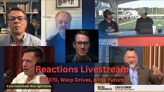 Reactions Livestream  Aaron Rodgers Jeff Wise Peter Thiel Lue Elizondo [upl. by Stuppy]