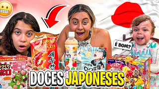 EXPERIMENTANDO DOCES DO JAPÃO  tem um que é muito ruim [upl. by Brookes]