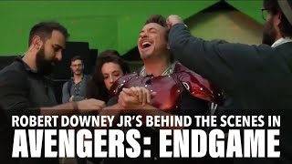 Robert Downey Jr as Iron Man ALL BEHIND THE SCENES  Avengers Endgame 2019  HD [upl. by Idid848]