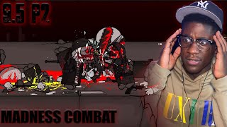 Hank HAS A SECRET TWIN  Madness Combat 95 Part 2 Reaction [upl. by Belen]