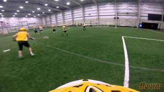 Rowan Mens Club Lacrosse Practice 3414  Lacrosse Goalie POV GoPro HERO3 [upl. by Ellison]