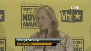 Meryl Streep  Press Room  2010 Critics Choice Movie Awards [upl. by Heffron]