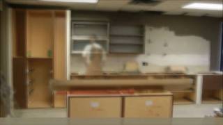 Quartersawn engineered walnut veneer kitchen display installationwmv [upl. by Chappell]