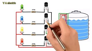 Water level indicator kaise banaye  Water level indicator circuit trending electrical [upl. by Ragland]