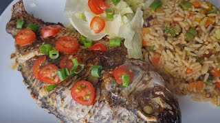 How i season my Tilapia fish to achieve juicy Airfryer grilled Tilapia  So Easy  Baabas kitchen [upl. by Rider748]