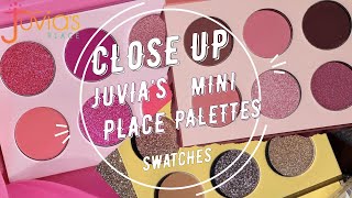 JUVIAS PLACE MINI PALETTES CLOSE UP SWATCHES l NelleDoingThings [upl. by Aubine]