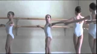 Vaganova Ballet Academy Classical Dance Exam Girls 0 class pre entry courses 2011 [upl. by Rains329]