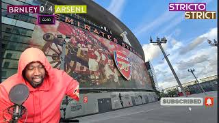 strictostrict Stricto Reaction To TROSSARD Goal  Burnley 0  4 ARSENAL [upl. by Annawot]