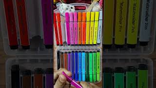 New Doms Pastel Brush pen Review shorts youtubeshorts painting [upl. by Eloisa]