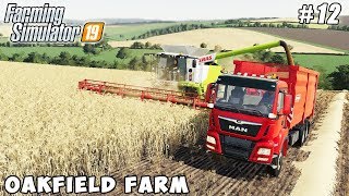 Harvesting barley baling straw  Farming on Oakfield Farm  Farming simulator 19  Timelapse 12 [upl. by Ahsik281]