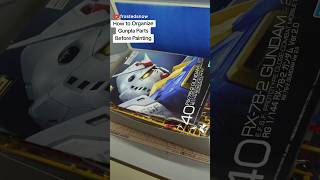 How to How to Organize Gunpla Parts Before Painting for easy final assembly gundam gunpla [upl. by Ingold]