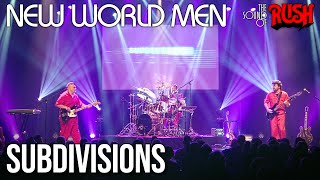 Rush  Subdivisions LIVE Cover by New World Men [upl. by Anayk]