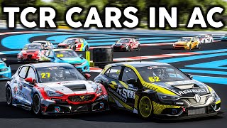 The UPDATED OFFICIAL TCR Car Mods For Assetto Corsa [upl. by Ycnan250]