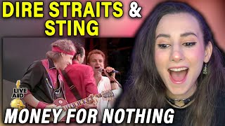 Dire Straits  Sting  Money For Nothing Live Aid 1985  Singer Reacts amp Musician Analysis [upl. by Aseret]