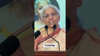 Rethinking Welfare Delivery  Smt Nirmala Sitharaman  indianeconomy welfare [upl. by Marsiella462]