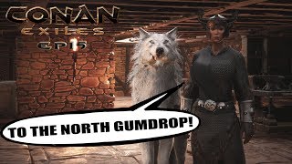 Conan Exiles  Frozen North Black Ice And Volcano Gold  S01 E15 [upl. by Hgielrebmik]