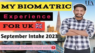 Biometric Experience for UK 🇬🇧  At Elante Mall Visa Centre  September Intake 2023  tips amp tricks [upl. by Hilary]