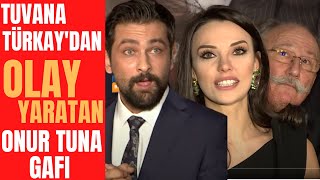 Tuvana Türkay quotAğır Romantikquot Film Galasında Onur Tuna ile Dalga Geçti [upl. by Kcirtapnaes]