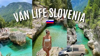 VAN LIFE SLOVENIA  Europes most beautiful river Soča valley [upl. by Rolf]