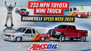 WORLD RECORD FASTEST Minitruck Scott Birdsall’s 91 Toyota Bonneville Speed Week 2024 2JZ POWER [upl. by Namyl]