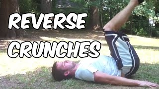 Reverse Crunch Demonstration  Nerd Fitness [upl. by Aropizt]